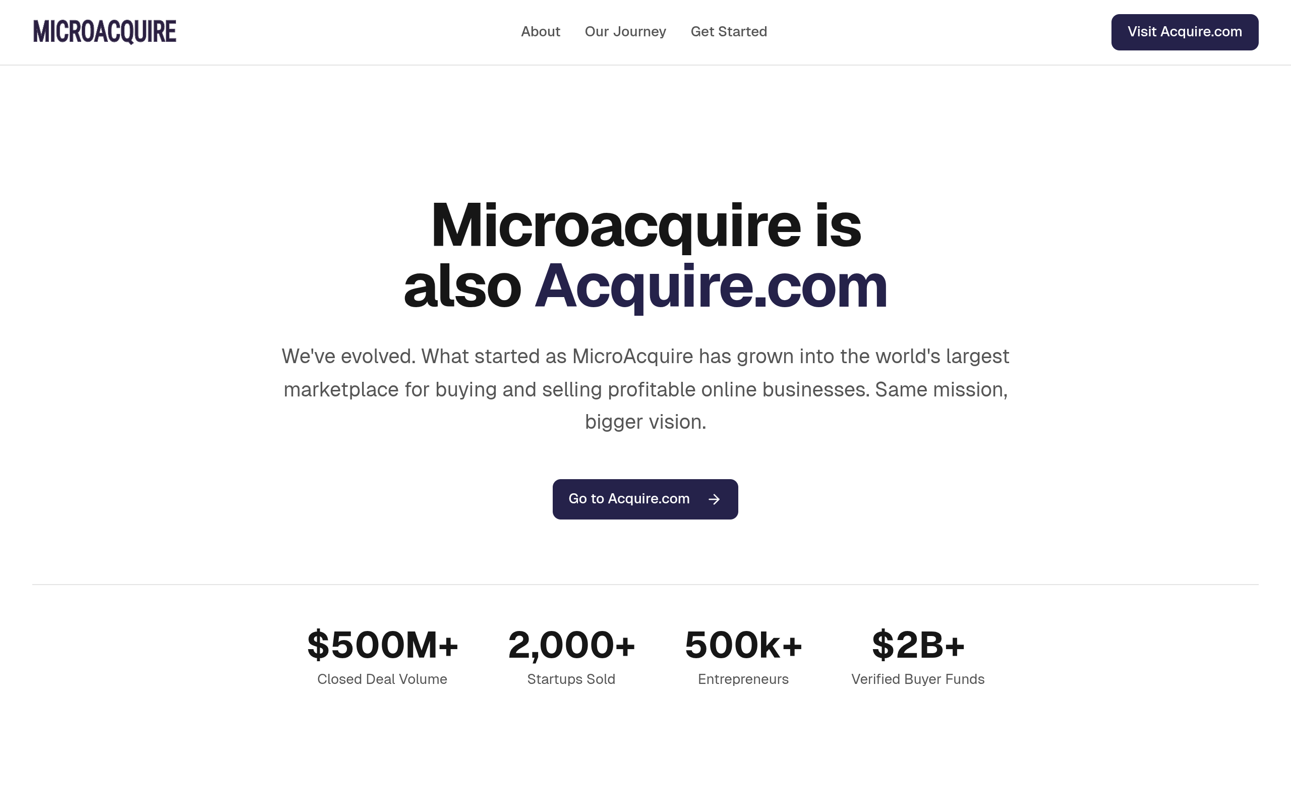 Screenshot of microacquire.com