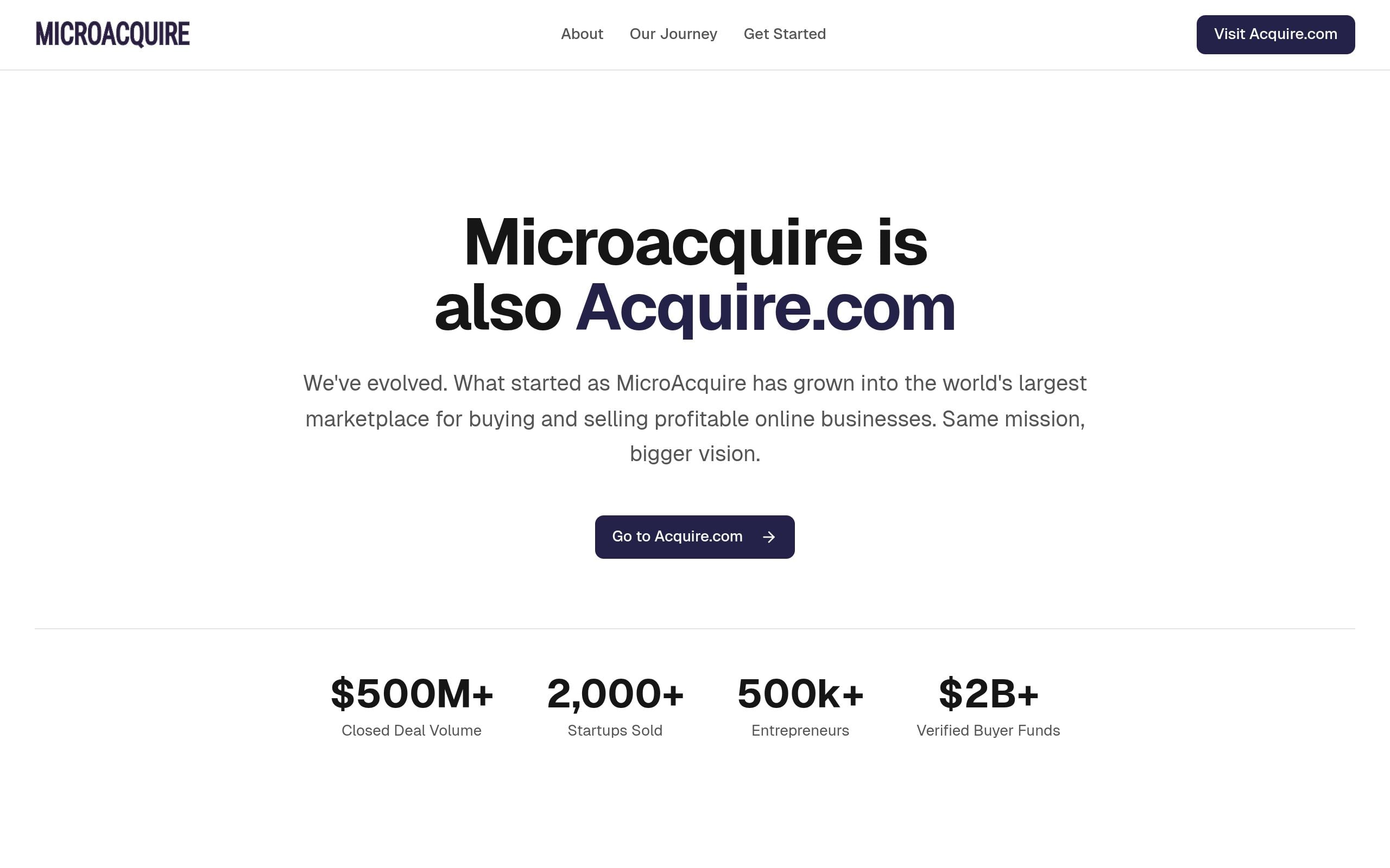 Screenshot of microacquire.com