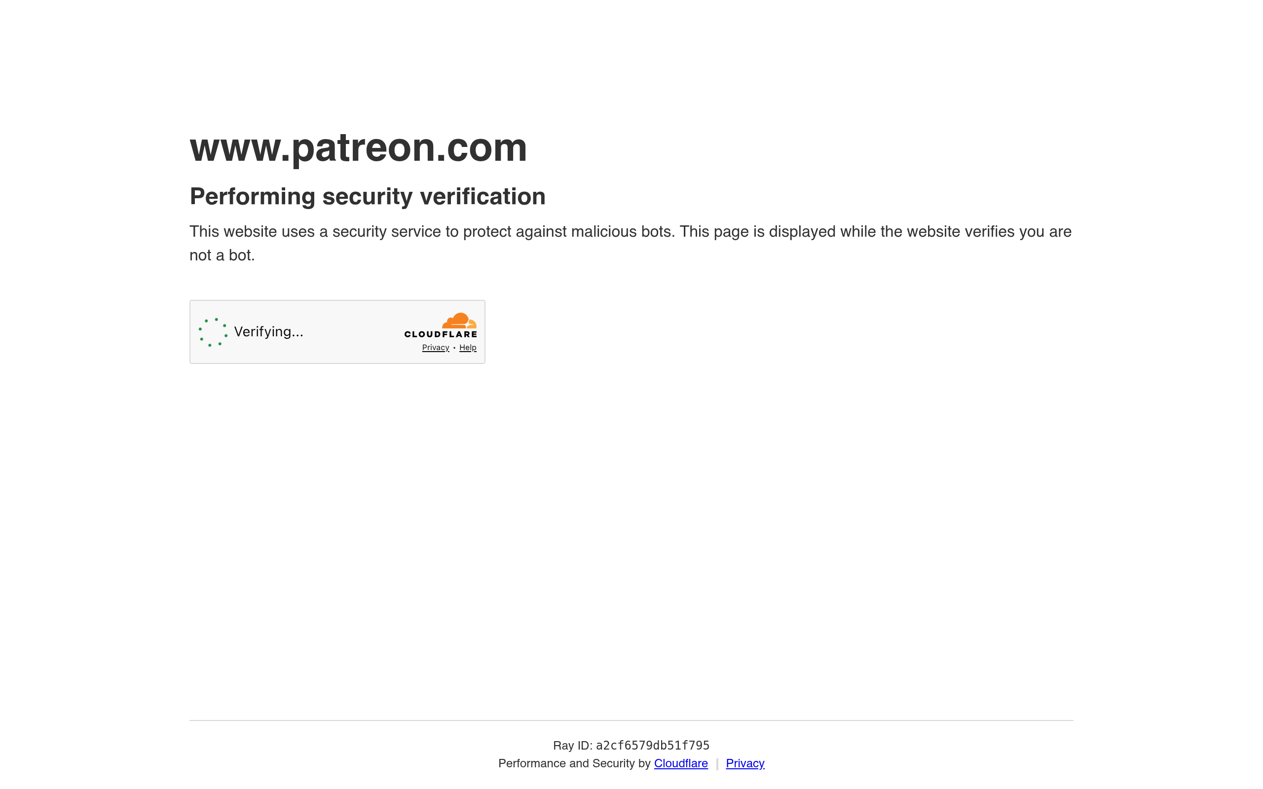 Screenshot of patreon.com